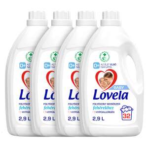Lovela Baby Detergent lichid hipoalergenic pentru haine albe (4x2,9l) 76044110 Detergenti