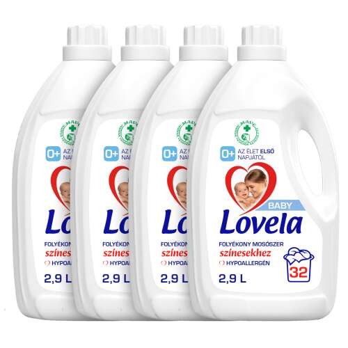 Lovela Baby Detergent lichid hipoalergenic pentru haine colorate (4x2,9l)