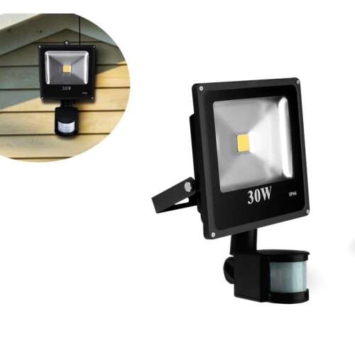 Reflector LED de 30W cu senzor de mișcare, IP66 rezistent la apă, Lumina de securitate exterioară