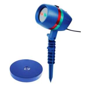 Proiector laser de Crăciun, 8 modele, mișcare de duș, albastru, roșu și verde, decorațiuni exterioare - Reflectoare și lămpi de lucru