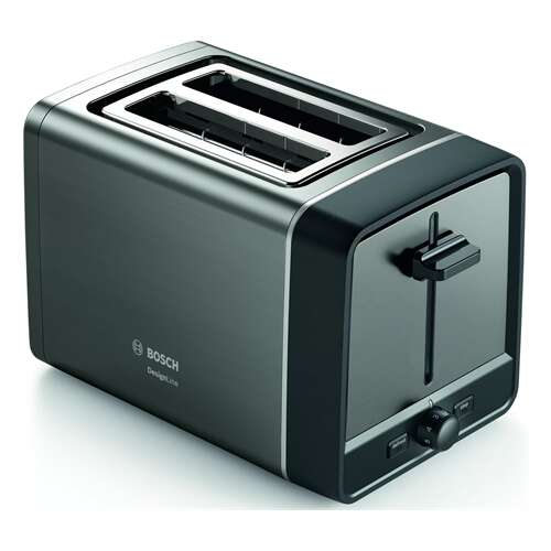 Bosch DesignLine TAT5P425 toster 2-szuflowy ze stali nierdzewnej i czarny