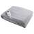 OromeD electric heated blanket, large fleece, gray, with remote control