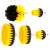 Drill powered cleaning brush set
