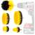Drill brush attachment set for cleaning with drill