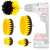 Drill brush attachment set for cleaning with drill