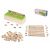 Ikonka wooden sorting box educational toy with box and tiles
