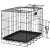Springos foldable pet cage, kennel 60x50x42 cm, showing the cage with the door open