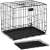 Springos foldable pet cage, kennel 60x50x42 cm, showing the cage with the tray removed