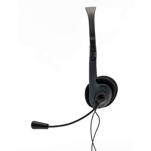 IRIS F-14 schwarzes Headset, On-Ear, mit Mikrofon, 3,5 mm Klinkenstecker