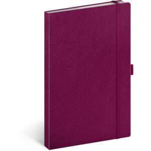 Realsystem Vivella 13 × 21 cm ružový linkovaný zošit, zatvorený, pohľad spredu - REALSYSTEM