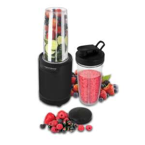 Blender Esperanza EKM029 Nutri Shot, 700W, 800ml, Cutit din otel cu 6 lame, 2 ulcioare, 2 capace, Negru