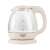 Adler AD 1283C electric kettle, 1 liter, white/transparent, showing the water level markings