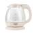 Adler AD 1283C electric kettle, 1 liter, white/transparent, showing the water level markings
