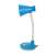 Esperanza Diadem E27 blue desk lamp with flexible arm, on/off switch