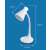 Esperanza Diadem E27 white desk lamp with flexible arm, on/off switch, dimensions