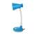 Esperanza Diadem E27 blue desk lamp with flexible arm, on/off switch