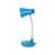 Esperanza Diadem E27 blue desk lamp with flexible arm, on/off switch