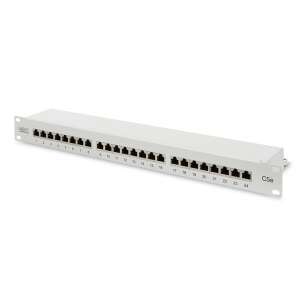 Digitus 24-Port Cat5e Patch Panel, 1U, Grau, DN-91524S - Patchpanels