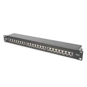 Digitus 24-port Cat.6 Patch Panel, 1U, black, DN-91624S-EA-B - Digitus