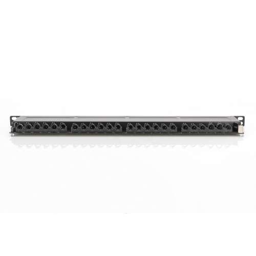 DIGITUS Patchpanel 0,5HE 24-Port Cat6a geschirmt schwarz (DN-91624S-SL-EA) 84332135
