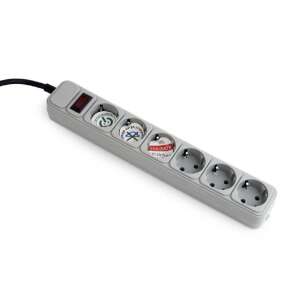 Gembird SPG6-B-6C Surge Protector with 6 outlets and 1.8m cable - Gembird