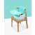 Pepita Pappo 3in1 Convertible High Chair, Blue, Attached to a chair