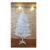 Pepita Premium Deluxe White Artificial Christmas Tree 1.5m against a stone wall
