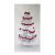Pepita Premium Deluxe White Artificial Christmas Tree decorated with red garland