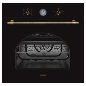 EVIDO RUSTIC-O 6AA fekete és bronz elektromos sütő analóg vezérléssel - Sütő