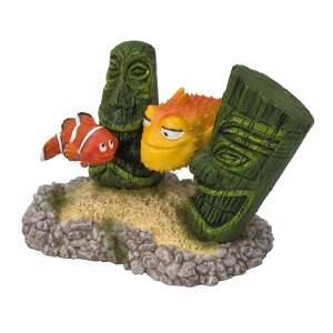 Laroy Group Bohóchal, Némó Nyomában 4 Dekoráció, 11 x 7 x 8 cm akvárium dekoráció Némóval, Doryval és egy tiki szoborral - Aqua Della