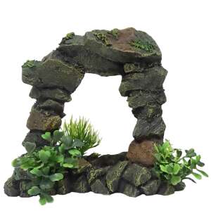 Laroy Group Mini Boltív Akvárium Dekoráció, 19 x 8 x 16 cm, valósághű kőboltív akváriumokhoz - Aqua Della