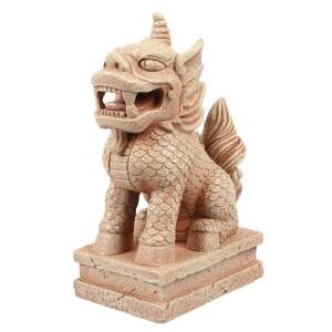Aqua Della Zodiac Kutya Akvárium Dekoráció, S méret, gyantából készült, kínai oroszlán szobor - Aqua Della