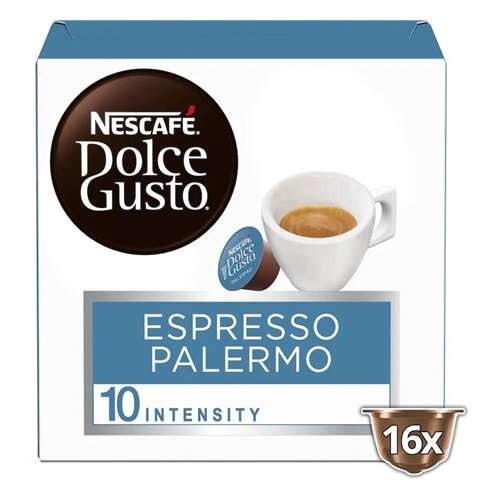 Nescafe Dolce Gusto Espresso Palermo coffee capsules, 16 capsules, intensity 10