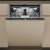 Whirlpool W7I HP40 L beépíthető mosogatógép, zárva, elülső nézet