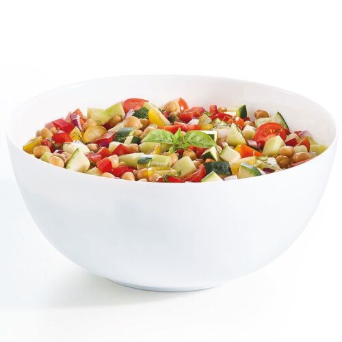 Luminarc Diwali salátástál friss salátával megtöltve