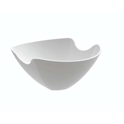 Luminarc Salenco 25 cm-es fehér edzett üveg salátástál