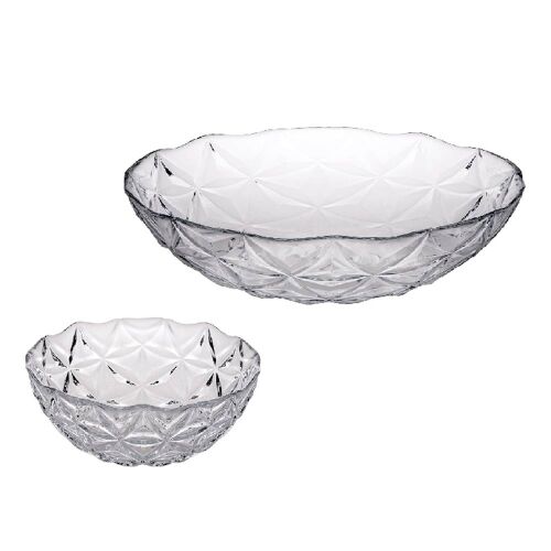 Pasabahce Estrella 7 darabos üvegtál készlet fehér háttérrel