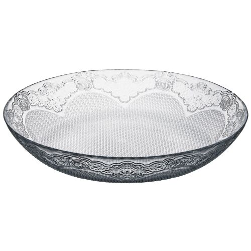Pasabahce Lacy 30 cm-es díszes üveg salátástál.