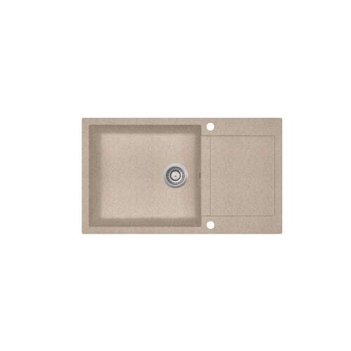 EVIDO Cubo XL 6S kompakt gránit mosogató, homok színben, 860 x 500 mm