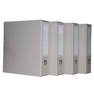 4 db Bluering® A5 emelőkaros iratrendező, natúr karton - Clarissa