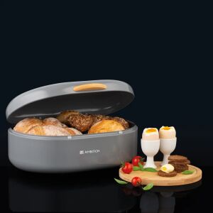 Ambition Olivier Grauer Brotkasten gefüllt mit Brot, offener Deckel - Ambition