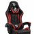 Sprinter BMD1115RD RGB LED gamer chair with armrest, cushion, black-red , 110kg, height adjustable swivel chair  68028002