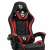 SPRINTER RGB LED gaming chair with adjustable headrest and lumbar support, black and red color, BMD1115RD model