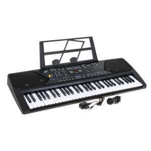61-Key Electric Keyboard Synthesizer + Microphone + Music Rest