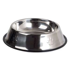 Stainless steel dog bowl with non-slip rubber base, 1.3L - Pet Care
