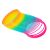 Ikonka Rainbow Magic Spring toy, angled view of slinky
