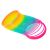 Ikonka Rainbow Magic Spring toy, angled view of slinky