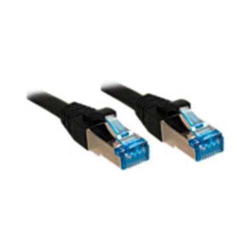 Cablu de rețea Lindy CAT 6A S/FTP RJ45, 0,30m, negru
