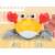 Induction Electric Crab toy, yellow and red, on wooden floor
