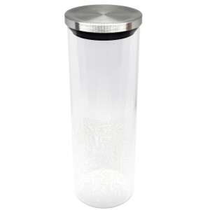 Recipient din sticla borosilicata Pufo pentru zahar, cafea, ceai sau condimente, cu capac ermetic, 1.9L 68161368 - Depozitare și organizare